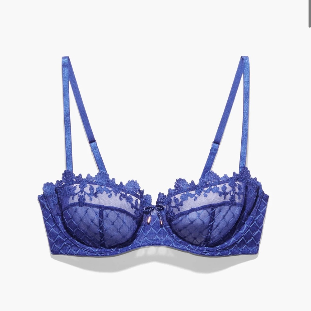 Baroque Bondage Unlined Balconette Bra (SavagexFenty) - size 34C